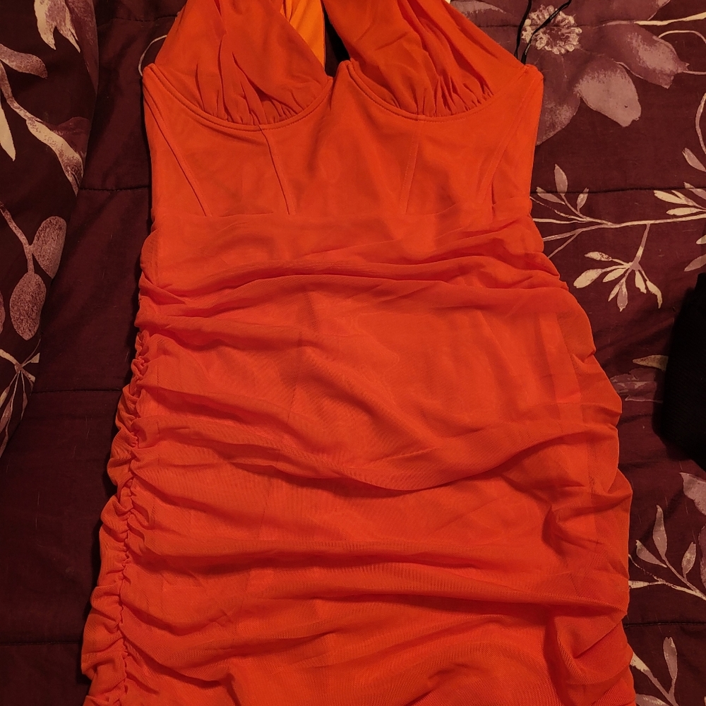 One-Shoulder Ruched Mini Dress